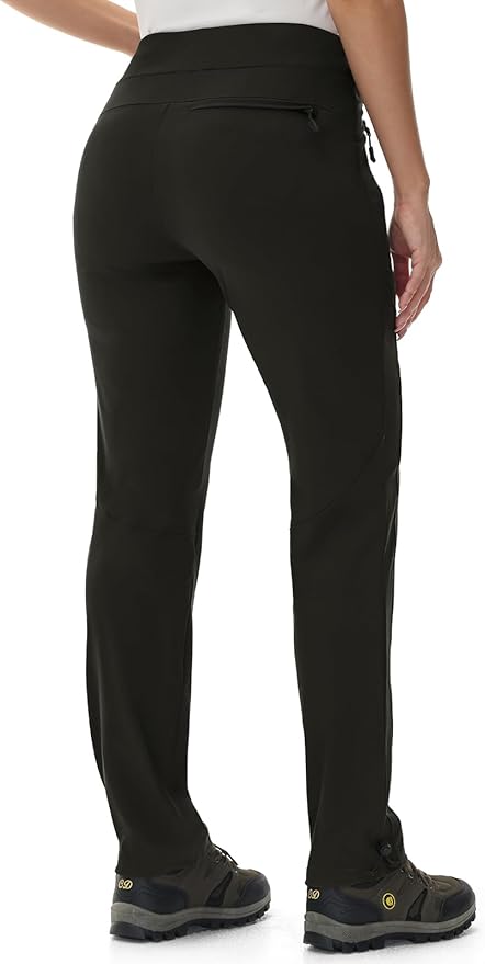 Rdruko Women's Hiking Pants Quick Dry Lightweight Water Resistant Outdoor Pants Athletic Joggers with Zipper Pockets