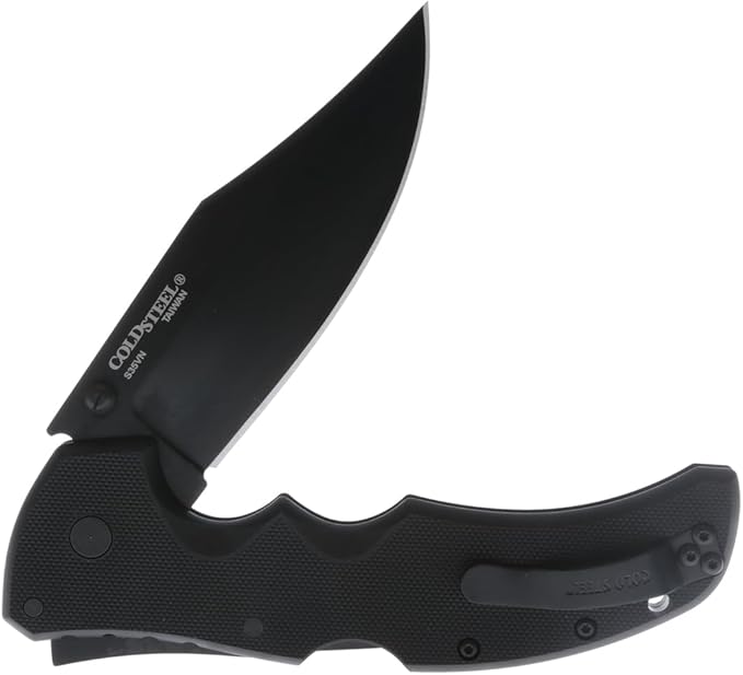 Cold Steel Recon 1 4" S35VN Razor-Sharp Blade 5.375" G-10 Handle Tactical Folding Knife w/Tri-Ad Lock, Ambidextrous Pocket/Belt Clip