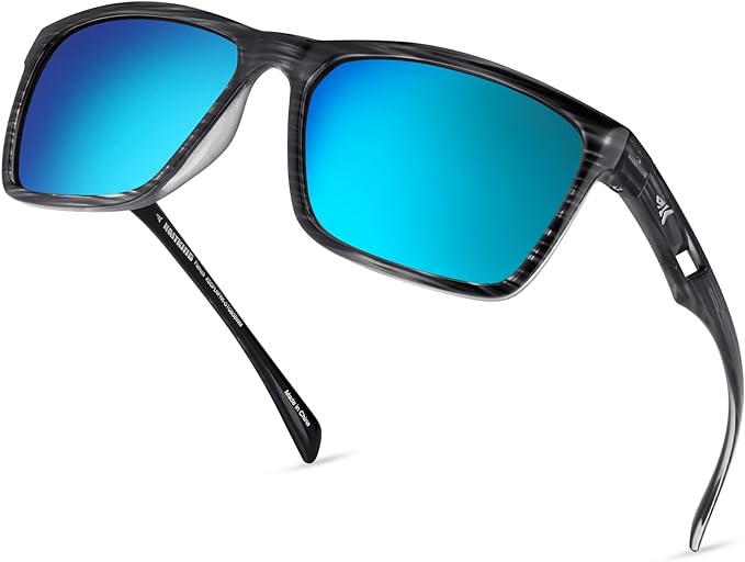 KastKing FlatRock Polarized Sport Sunglasses for Men and Women, Ideal for Driving Fishing Cycling Running, UV Protection