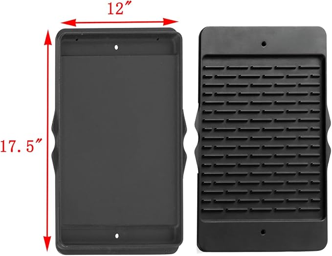 Shengyongh CC7598 (1-Pack) cast Iron Griddle for Weber Spirit E/S-310, E/S-315, E/S-320, E/S-330, Spirit ii E/S-310, Spirit 2 E/S-310