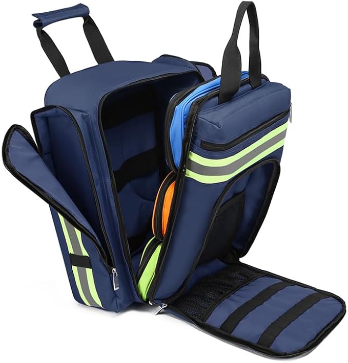 Medical Bag Backpack Empty First Aid Backpack Emergency Empty,Medicine Bag Empty,Medical Bag Organizer,Emergency Medical Backpack,First Aid Backpack, Medicine Mag for Traveling Nurses(Bag Only)