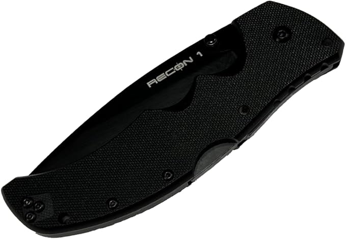 Cold Steel Recon 1 4" S35VN Razor-Sharp Blade 5.375" G-10 Handle Tactical Folding Knife w/Tri-Ad Lock, Ambidextrous Pocket/Belt Clip