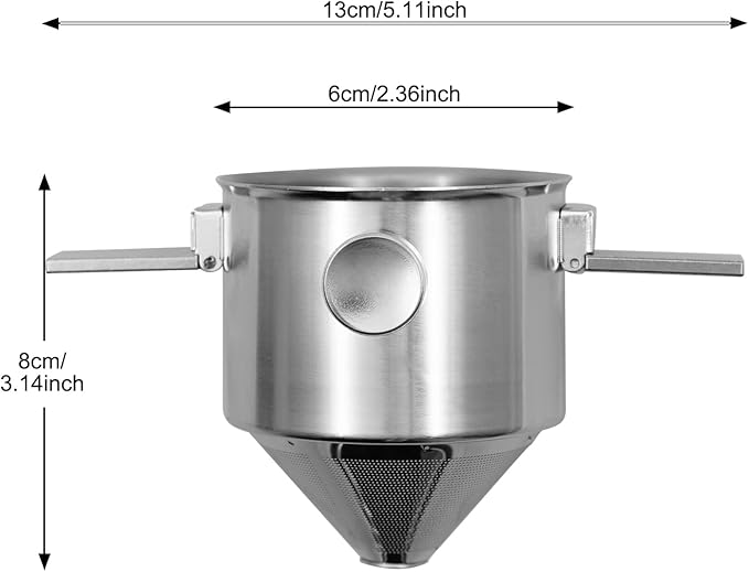 Collapsible Coffee Filter-Stainless Steel Camping Coffee Filter-Reusable Paperless Coffee Filter Canister Coffee Dripper-Coffee Filter Holder for Carrying Around While Camping