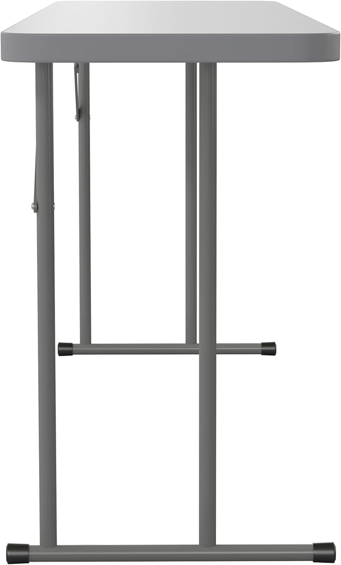 Flash Furniture Kathryn Commercial Grade 6-Foot Gray Plastic Folding Training Table