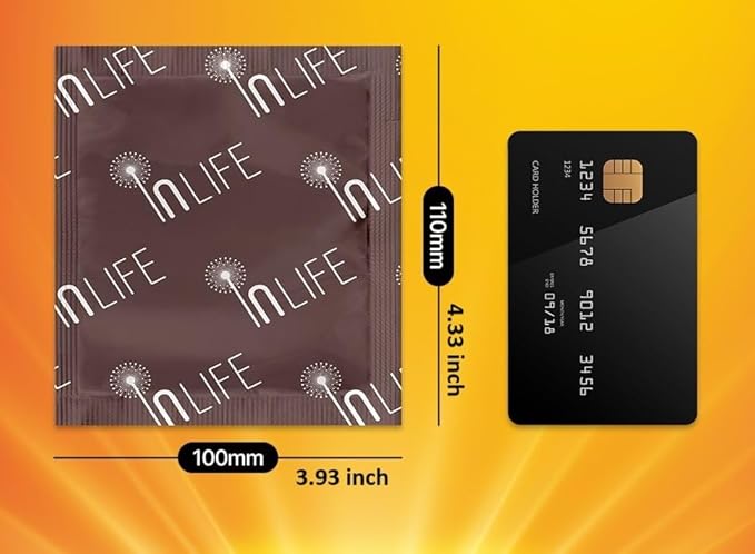 InLife Large Size Super Warmer for Hands and Body, All Natural & Safe, Bigger & Wider Area Covered, Higher Heating 145°F, Air Activated, Easy & Comfort, Steady Longer Lasting, Odorless, 40 Packs