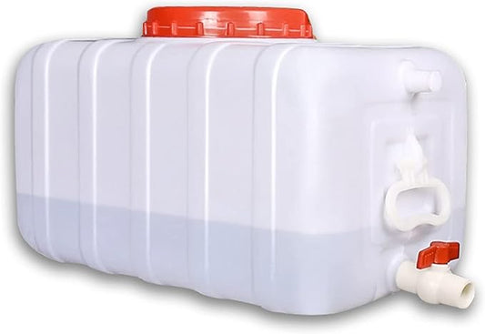 Large Plastic Water Storage Tanks Emergency Water Storage 50L/80L/110L/200L Camping & Hiking Water Storage Water Container Multifunctional Water Tank(Size:80L/21gallon)