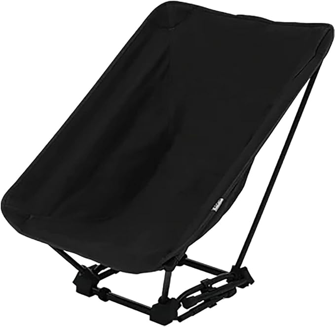 Sugoi Chair - A Portable Camping and Backpacking Chair - Adjustable to The Ideal Height and Seating - Angle for Any Outdoor Activity - Black