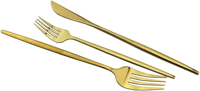 JASHII 30-Piece Stainless Steel Satin Finish Flatware Set - Mirror Polished Tableware Cutlery for Home and Restaurant - Dishwasher Safe
