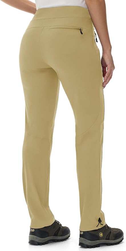 Rdruko Women's Hiking Pants Quick Dry Lightweight Water Resistant Outdoor Pants Athletic Joggers with Zipper Pockets