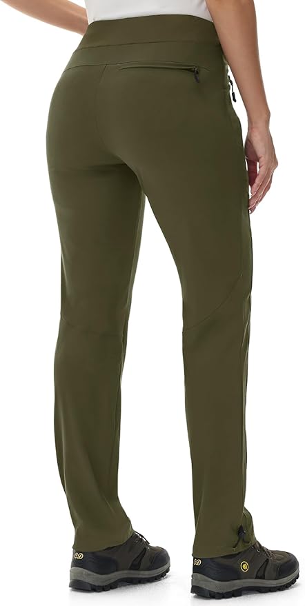 Rdruko Women's Hiking Pants Quick Dry Lightweight Water Resistant Outdoor Pants Athletic Joggers with Zipper Pockets