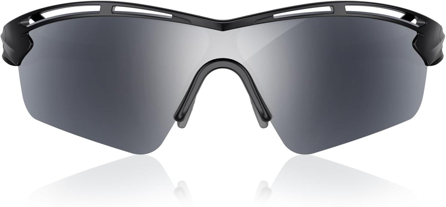 Rosemal Sports Sunglasses Polarized Cycling Sunglasses Running Driving Fishing Hiking for Men Women UV400 TAC TR90