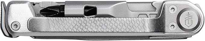 Gerber Gear Armbar Trade 8-in-1 Multi-tool - 2.5" Plain Edge Blade, Pry Bar, Hammer - EDC Gear and Equipment - Silver