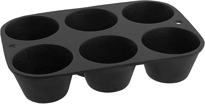 Old Mountain 10122 Cast Iron Muffin Pan - 6 Impression
