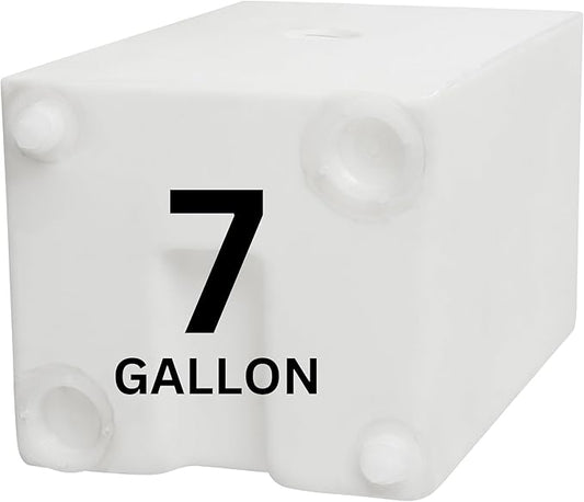 7 Gallon RV Fresh Water Tank, Potable Water Storage Tank for Drinking, Cooking, Cleaning, Showering, for Campers, Trailers, Motorhomes, RVs, Cube Shape, 17.5" x 11" x 10" (WT-5600)