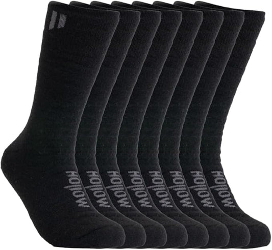 HOLLOW Alpaca Boot Socks for Men and Women, Moisture Wicking Alpaca Socks for Hiking, Running, Temperature Regulating
