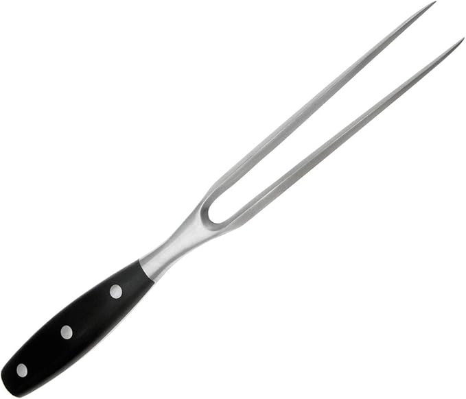 Carving Fork, Meat Fork, 12 Inch Cooking Fork, Stainless Steel BBQ Fork, Long Metal Chef Pro Kitchen Forks for Barbecue, Serving, Cooking, Grilling, Roasting
