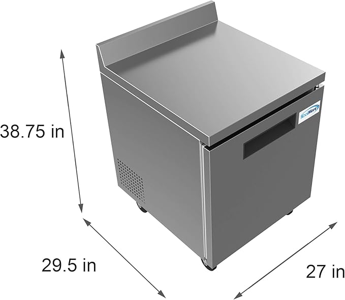 KoolMore RWT-1D-6C Commercial, Refrigerator Single Door, Stainless Steel