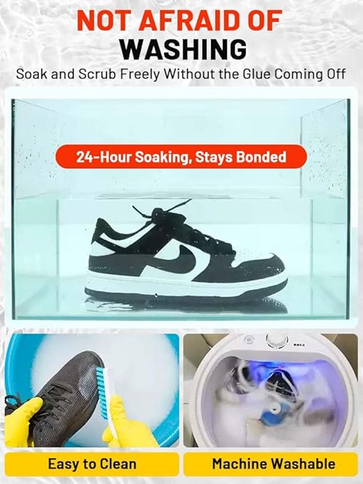 Professional Waterproof Shoe Repair Adhesive: Strongly Fixes Cracks and Debonding, No Whitening or Hardening, for Sports Shoes, Leather Shoes, and Boots