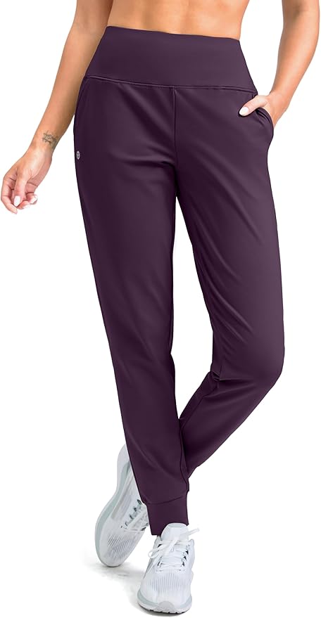 G Gradual Women's Fleece Lined Joggers High Waisted Water Resistant Thermal Hiking Pants Cold Weather Sweatpants with Pockets