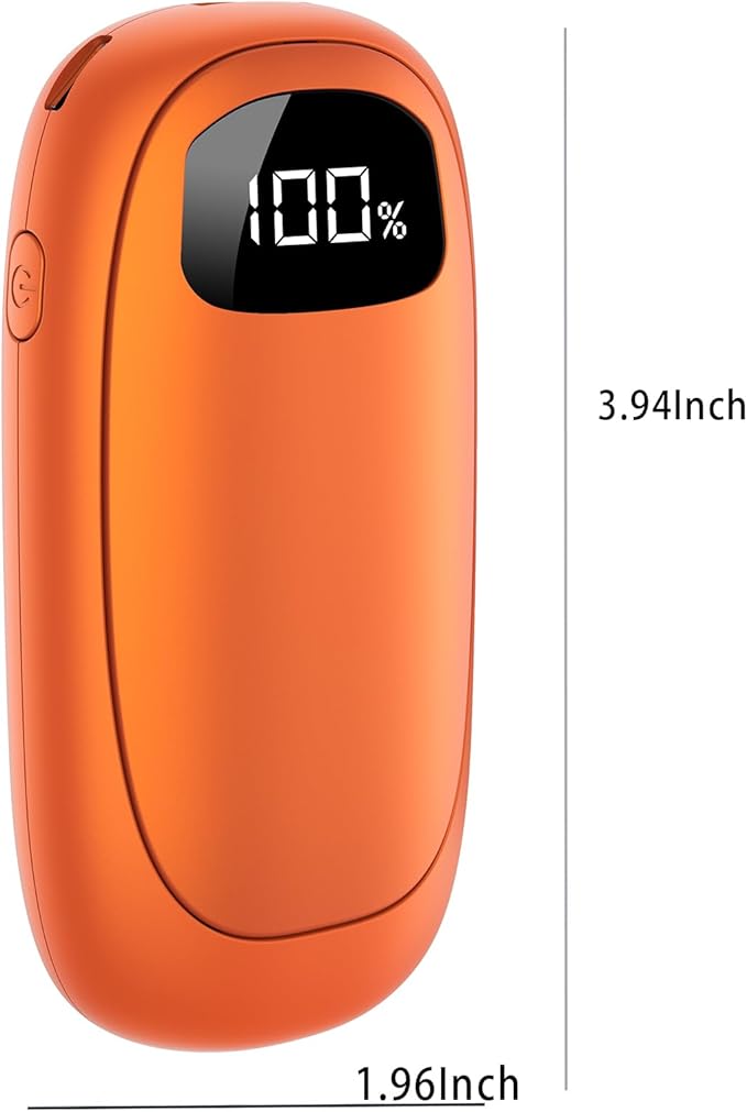 Hand Warmers Rechargeable - Electric Hand Warmers, Max 20 Hrs Warmth 4 Levels Heat Up to 131℉, Dual-Side Heating Portable Reusable Pocket Heater 2 Pack for Raynauds, Hunting, Camping, Golf