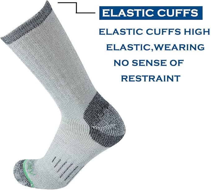 Merino Wool Men Crew Socks Warm Socks Athletic Socks for Men, Suitable for Hiking,Trekking,Camping …