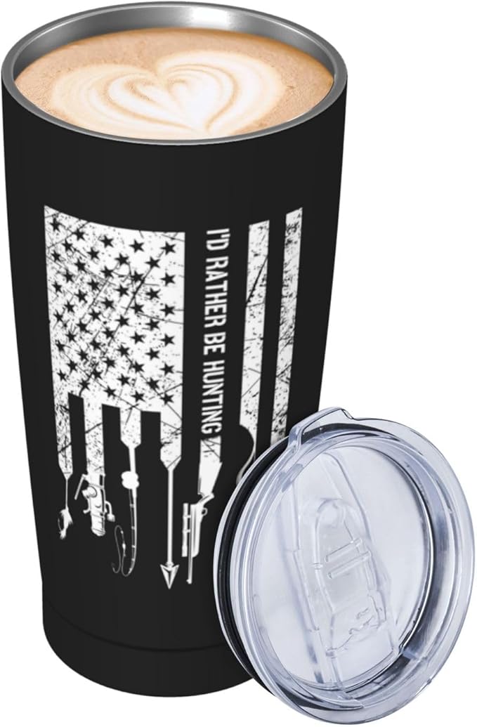 Hunting Gifts for Men, Hunter Tumbler 20oz, Hunting Lovers Gifts, Men Hunter Gift, Huntings Stainless Steel Coffee Travel Mugs Cup Gift for Boys/Husband/Dad Birthday Christmas Father's Day