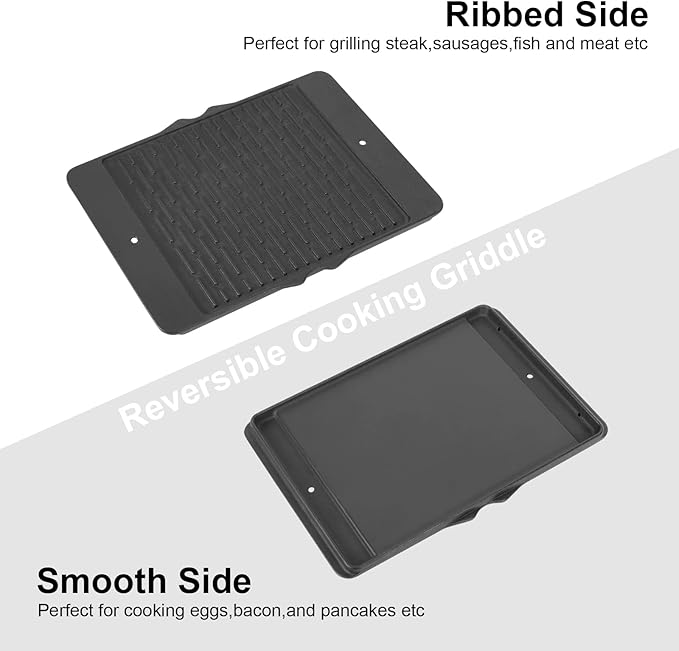 7598 Griddle for Weber Spirit 300 Spirit E-310 E-315 E-320 E-330 S-310 S-315 Spirit ii E310, Reversible Griddle for Weber Genesis Silver B/C Genesis Gold B/C,Genesis Platinum, Genesis1000-5000