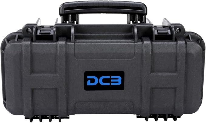 DCB Cases - Element 4802F | 19 x 9 x 8 Ext Dim | IP67 Waterproof | Pluck Foam Insert | Foldable Handle | Pressure Control Valve | Resin-Reinforced Injection Molded Plastic | 2 Latch Lid Close
