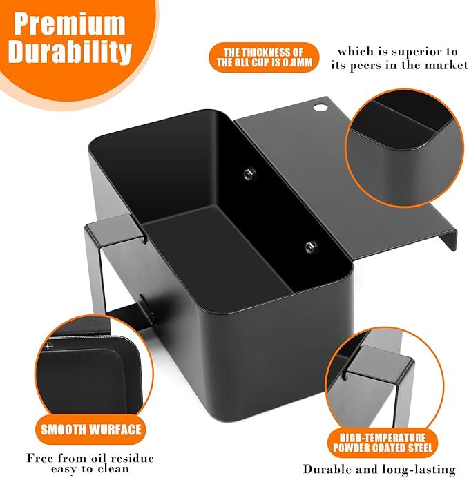 Uniflasy Grease Catcher Drip Cup for Blackstone Griddle 17, 22, 28, 30, 36 inch, 20 Pack Grease Cup Liners, Grease Tray Cup Accessories for Blackstone Flat Top Grill, Disposable Foil Drip Pan
