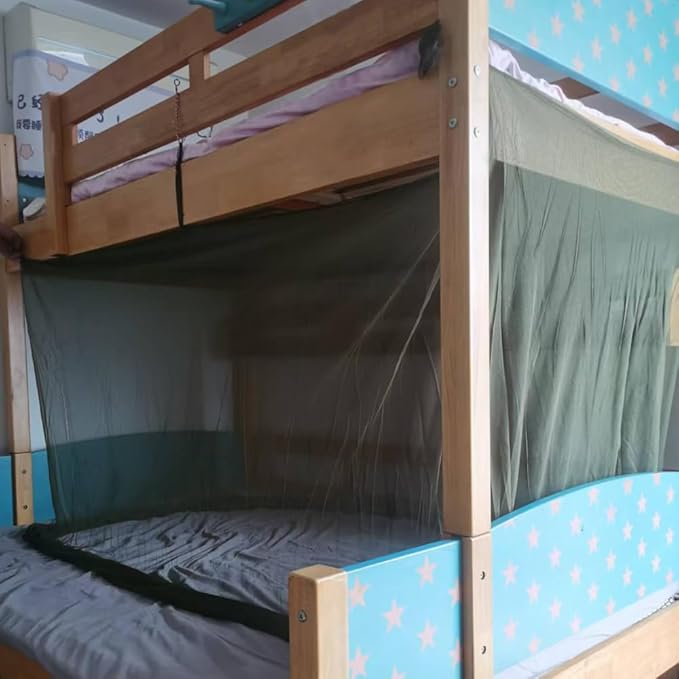 Military Green Mosquito Net - Portable Tactical Camping Net with Ultra-Fine Mesh, Fits Single/Double Beds & Cots (75"x35"x67" & 78"x67"x70") (Double L78in*W67in*H70in)