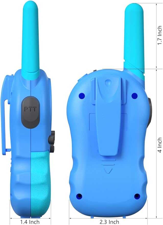 FOREDOM Rechargeable Walkie Talkies for Kids Walkie Talkies Long Range for Boy & Girl Age 3 to 12 Year Old Birthday Toys - 3 Pack