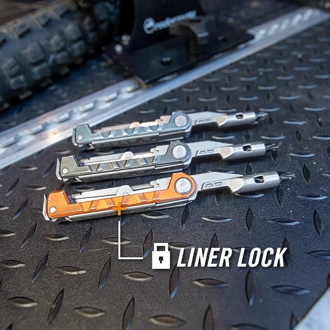 Gerber Gear Armbar Drive 8-in-1 Pocket Knife EDC Multitool with Screwdriver, 2.5" Blade, Onyx