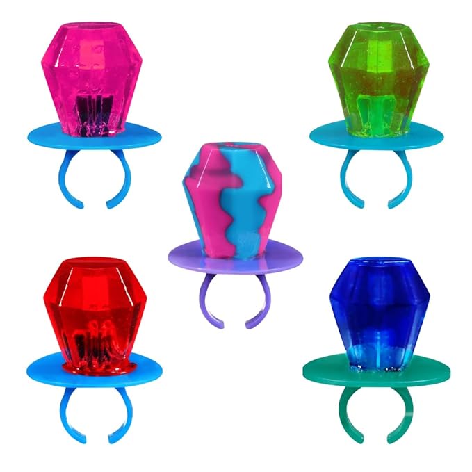 Ring Pop Lollipops - Bulk Candy Individually Wrapped Suckers Variety Party Pack- 24 Count w/ Assorted Flavors - Hard Candy for Party Favors, Kids & Goodie Bags