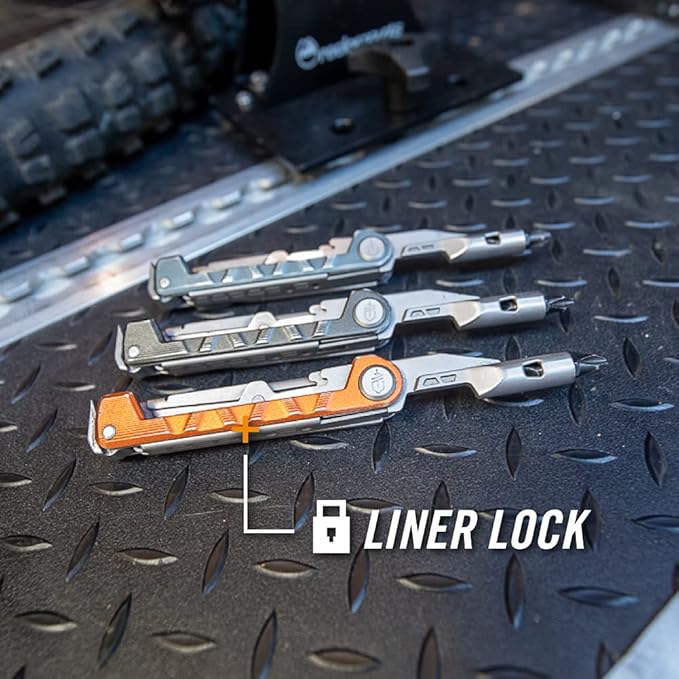 Gerber Gear Armbar Drive EDC Multitool 8-in-1 Pocket Knife with Pocket Screwdriver, 2.5" Blade, Orange