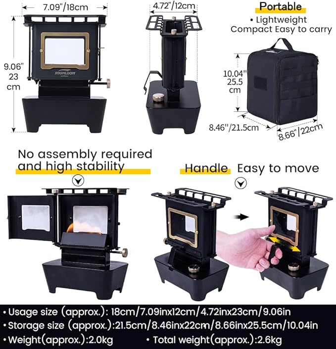 Iron Camping Stove FLAMENCO Paraffin Oil Lamp Stove Utility Kerosene Cooker Stove Outdoor Campfire Portable Burner Winter Camping Bushcraft Heater Warmer Multipurpose