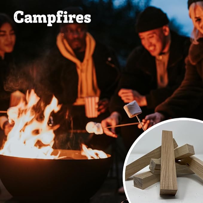 Premium Kiln Dried Wood Kindling for Pizza Ovens, Tabletop Fire Pits & Campfires