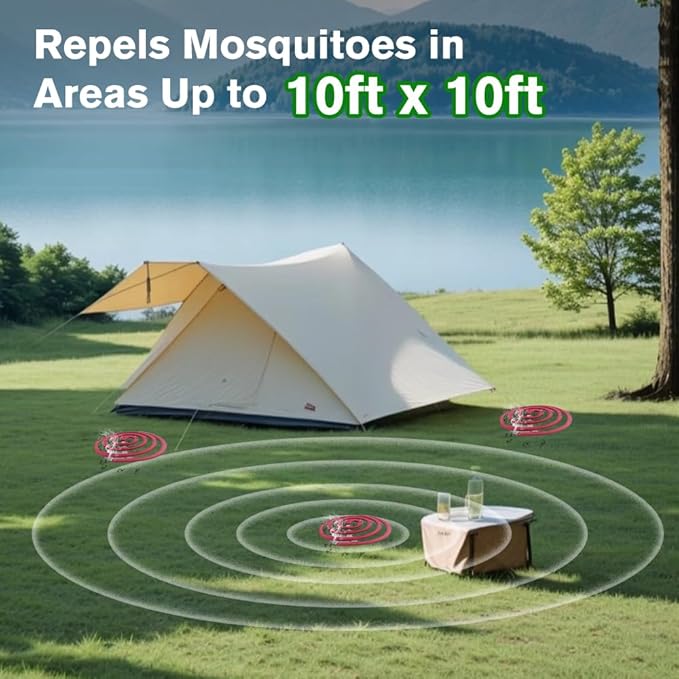 24 Mosquito Coils with 6 Metal Stands, 6-8 Hours/Burn Mosquito Repellent Outdoor Patio, Garden, Camping & Backyard Mosquitoes Repelling, Natural Mosquito Repellent Coils Safe for Kids & Pets