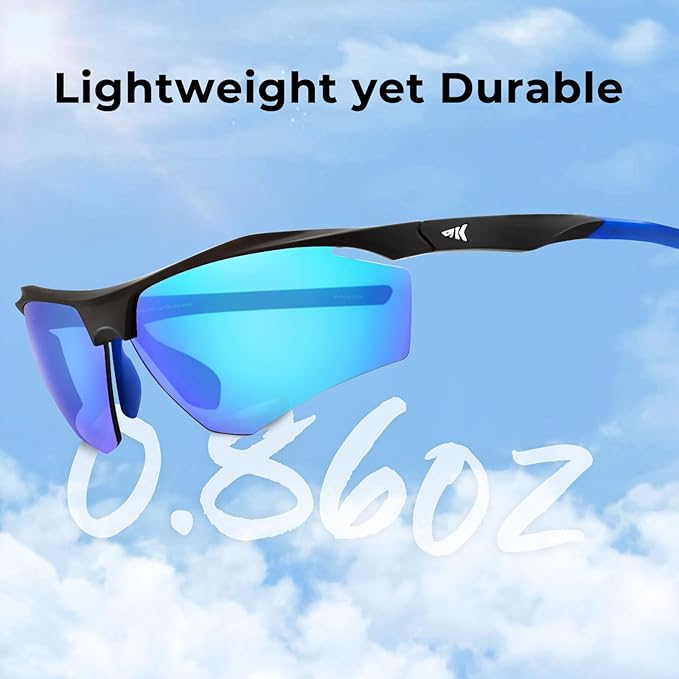 KastKing Tenmile Polarized Sunglasses for Men & Women, UV Protection,Sport Sunglasses Cycling Fishing Outdoor