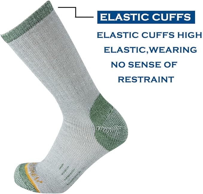 Merino Wool Men Crew Socks Warm Socks Athletic Socks for Men, Suitable for Hiking,Trekking,Camping …