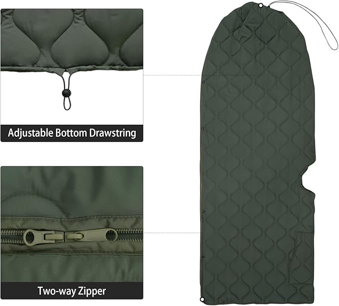 LOOGU Camo Blanket Waterproof Insulation Poncho Liner for Outdoor Camping, Hiking, Hunting, Survival, Backpacking, Picnicking
