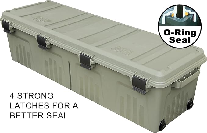 MTM MGC - The Mule Mobile Gear Crate, Water-Resistant, Stackable, Holds 75lbs of Gear, USA Made, Army Green