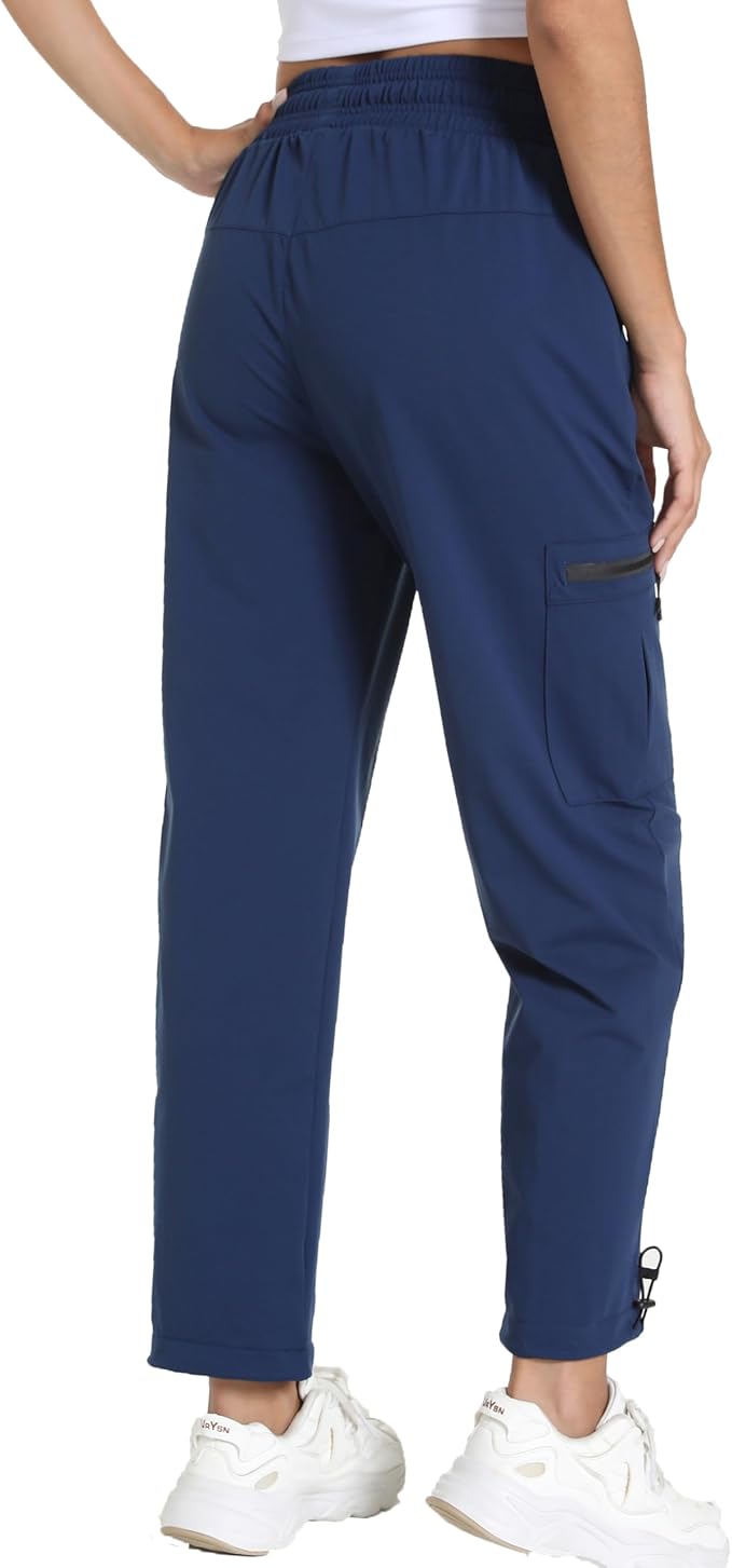 Quick Dry Women's Cargo Pants with Pockets Lightweight Hiking Joggers for Workout Athletic Casual Outdoor Camping