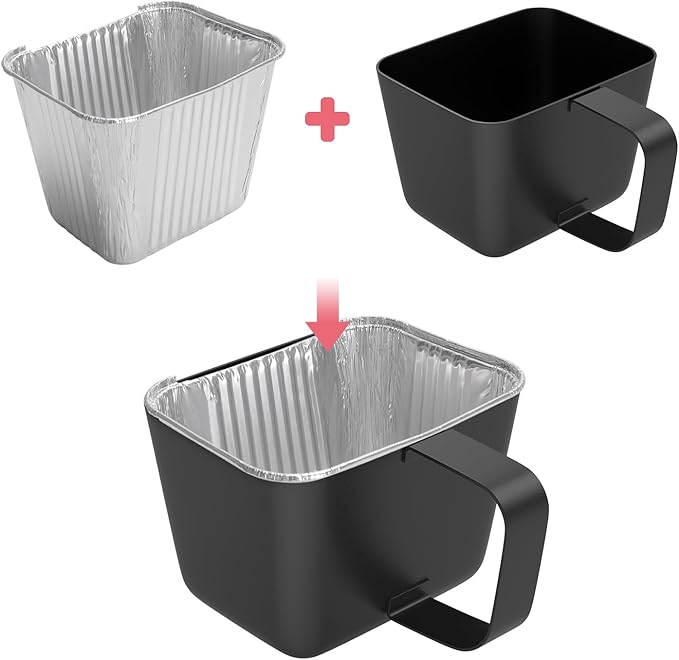 10-Pack Grill Grease Cup Liners for Pit Boss 2/3/4 Burner Gas Griddles Disposable Aluminum Pans Liners Compatible with Country Smoker 4 B and Blue Rhino Razor GGC1643M GGC1643L GGC2241L Grill