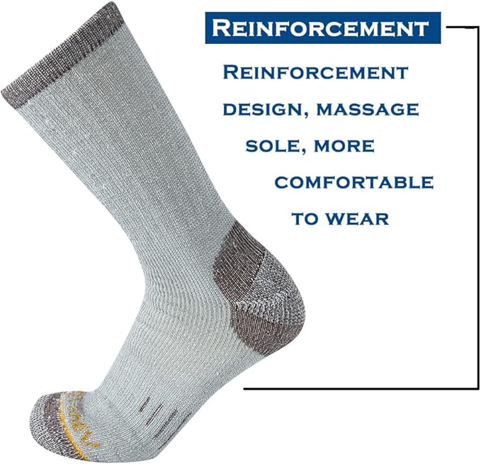 Merino Wool Men Crew Socks Warm Socks Athletic Socks for Men, Suitable for Hiking,Trekking,Camping …