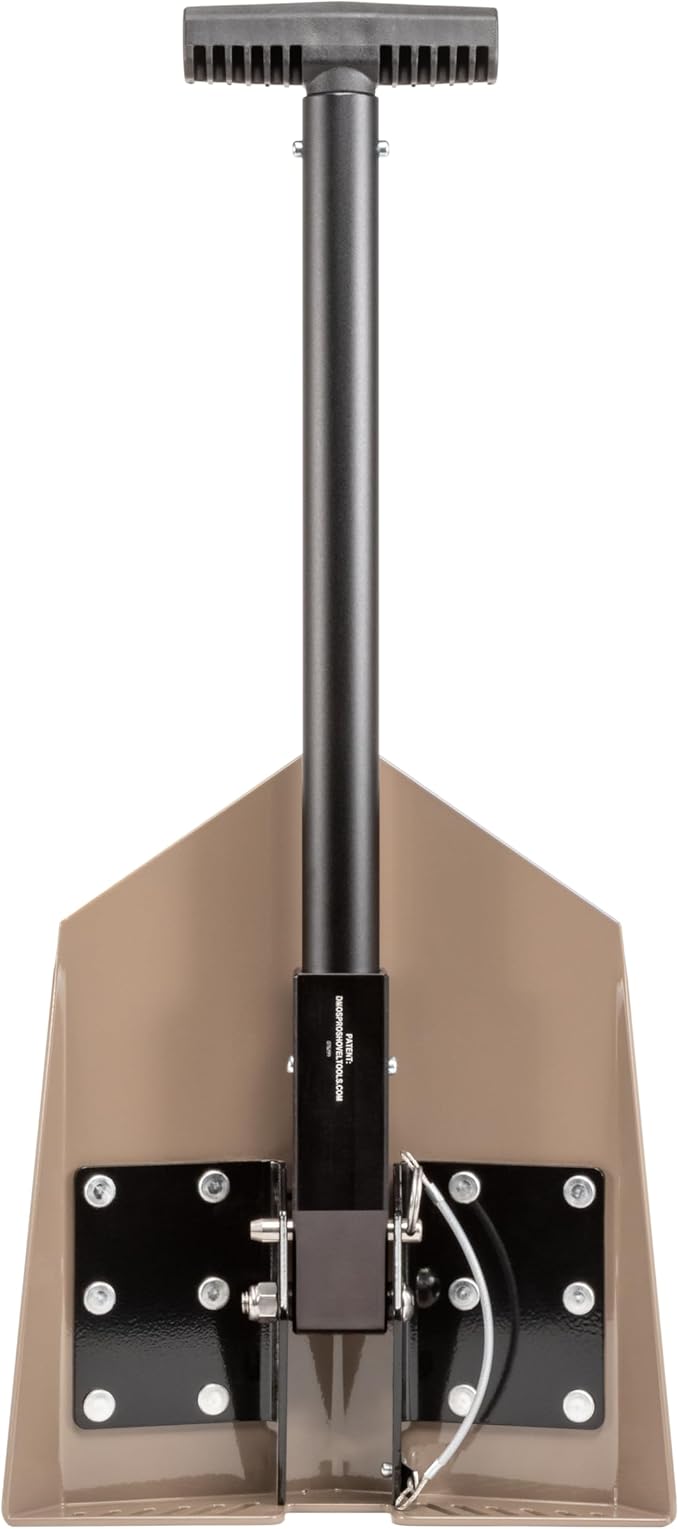 DMOS Delta Shovel - Collapsible Heavy-Duty Steel Folding Shovel for Camping, Overlanding, Survival, Military, Hunting, & Off-Road Use - Flat Dark Earth - Pro