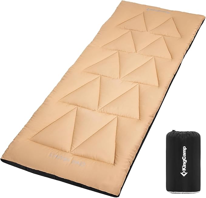 KingCamp Cot Mattress, Portable Lightweight Camping Sleeping Mat Soft Comfortable Non-Slip Cot Pad for Camp Cot, RV Bunk & Twin Beds