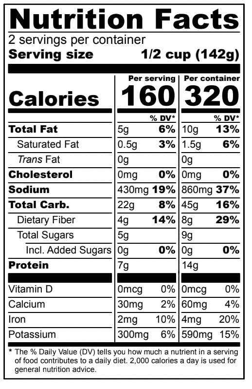 Fillo's Panamanian Garbanzo Beans, Ready to Eat Beans, 10 oz Pk of 6, Gluten-Free, Preservative-Free, Microwavable Meals, Non-GMO, Vegan, Plant Protein