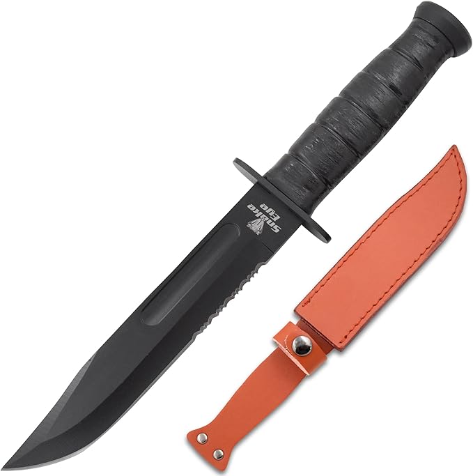 Snake Eye Tactical Heavy Duty Fixed Blade-Hunting Camping & Outdoor Knife (BKSB)
