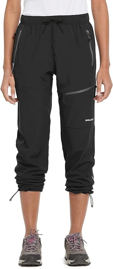 baleaf Women's Hiking Pants Quick Dry Lightweight Water Resistant Elastic Waist Cargo Pants for All Seasons