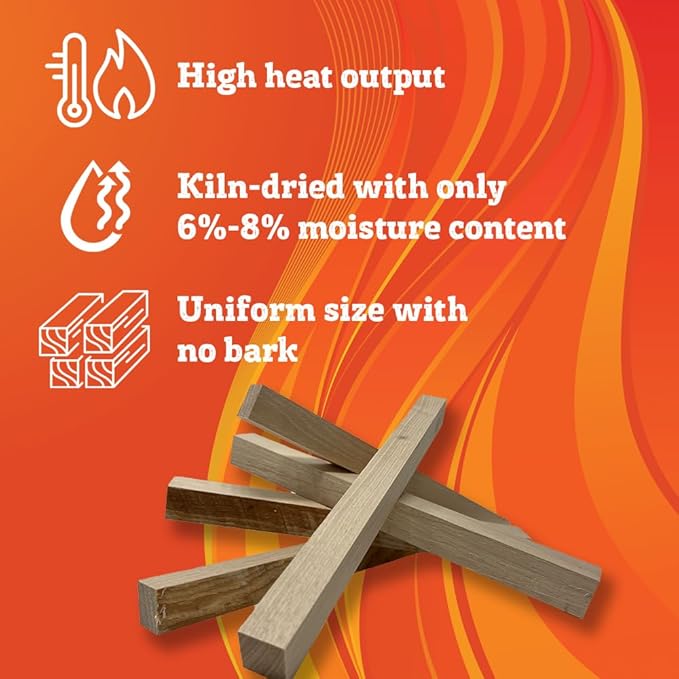Premium Kiln Dried Wood Kindling for Pizza Ovens, Tabletop Fire Pits & Campfires